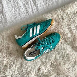 adidas Teal and White Sneakers